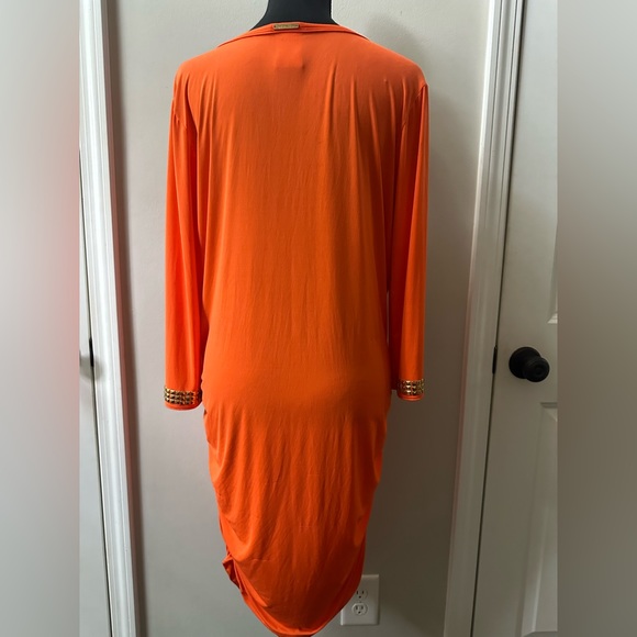 MICHAEL KORS ORANGE SHEATH DRESS Sz M - Picture 2 of 6